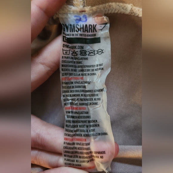 GymShark Seamless Leggings Dusty Pale - Picture 4 of 6